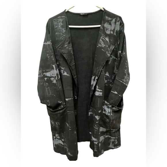 ✨ Bella Amore Cardigan Sweater Open Front Cotton Pockets Made in Italy - Picture 11 of 15